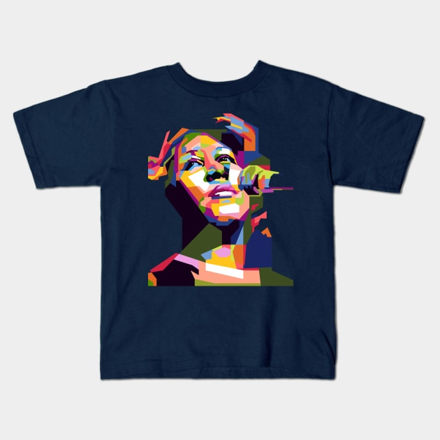 Abstract A.Franklink in WPAP Kids T-Shirt by smd90